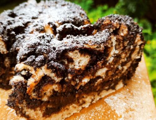 Csokis – „túrós” babka ( glutén,tej,tojás,cukor,szójamentes,vegán)