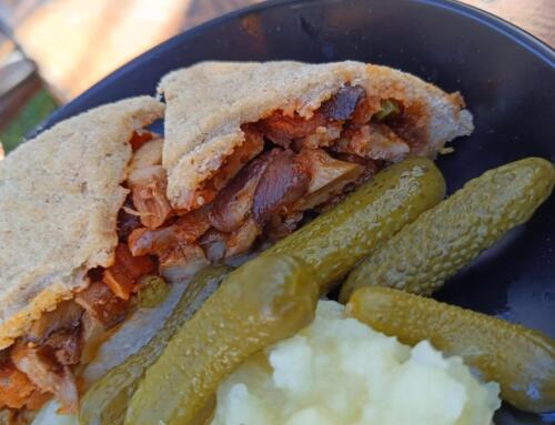 Gombás ragu pongyolában ( glutén, tej, tojás, cukor, szója, kész lisztkeverékmentes, vegán )