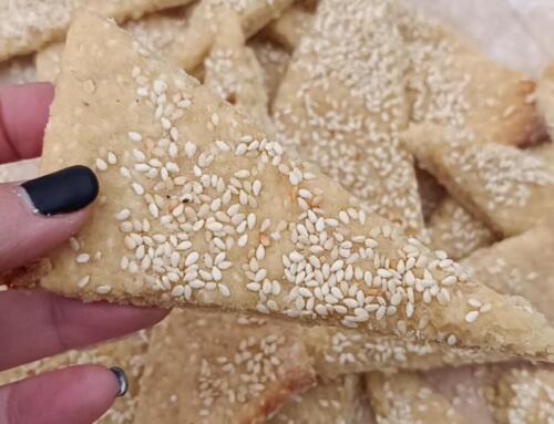Szezámos ropogós ( glutén, tej, tojás, cukor, szójamentes, vegán)