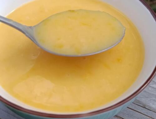 Őszibarack krémleves ( glutén, tej, tojás, cukor, szójamentes, vegán)