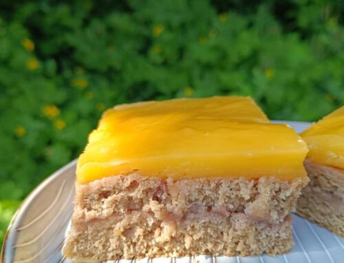 Vaníliás tejfölös szelet ( glutén, tej, tojás, cukor, szójamentes, vegán )