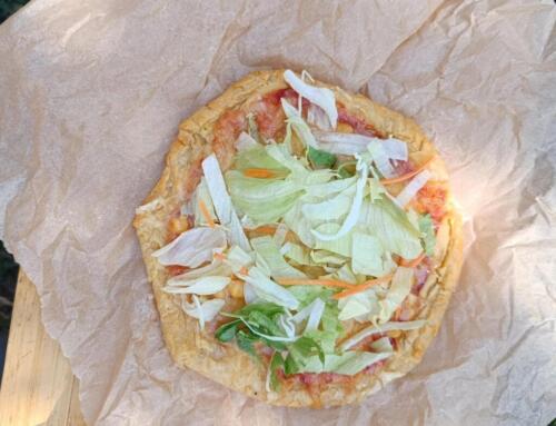 Pizza rizslapból ( glutén, tej, tojás, cukor, szójamentes, vegán )