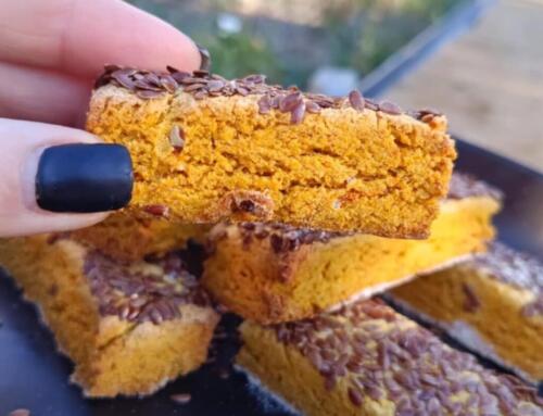 Sütőtökös lenmagos rudak ( glutén, tej, tojás, cukor, szójamentes, vegán )