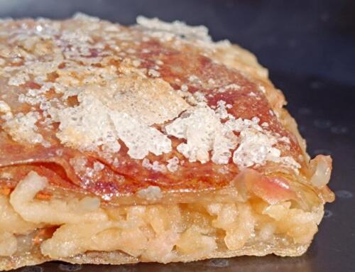 Rizslapos almáspite ( glutén, tej, tojás, cukor, szójamentes, vegán )