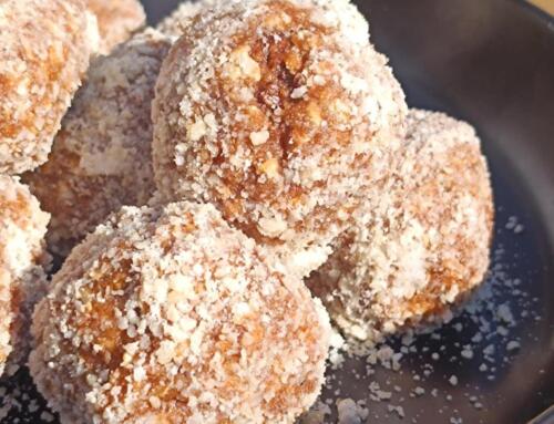 Sütőtökös – narancsos golyók ( glutén, tej, tojás, cukor, szójamentes, vegán )