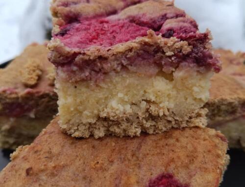 Epres – áfonyás köles pite ( glutén, tej, tojás, cukor, szójamentes, vegán )