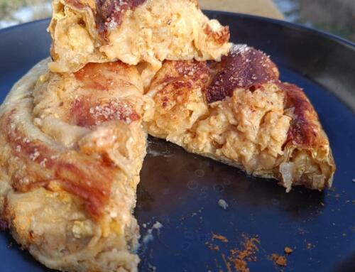 Almás – diós tekercs ( glutén, tej, tojás, cukor, szójamentes, vegán )