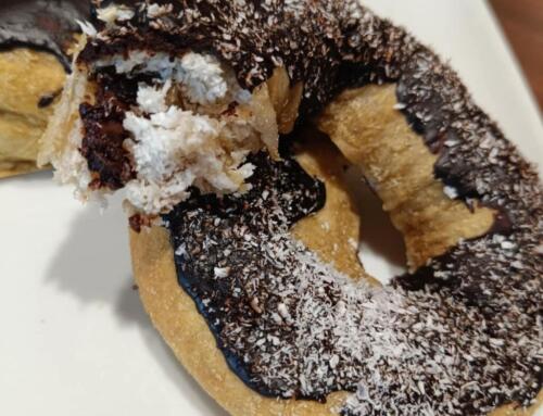 Kókuszos csokis tekercs ( glutén, tej, tojás, cukor, szójamentes, vegán )