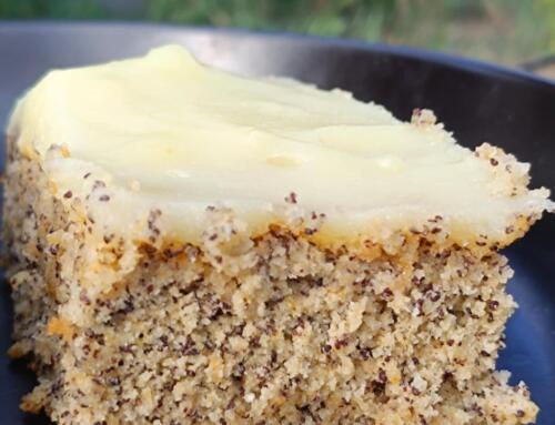 Sütőtökös – mákos szelet ( glutén, tej, tojás, cukor, szójamentes, vegán )