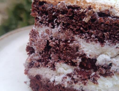 Vanília krémes csokis szelet ( glutén, tej, tojás, cukor, szójamentes, vegán )