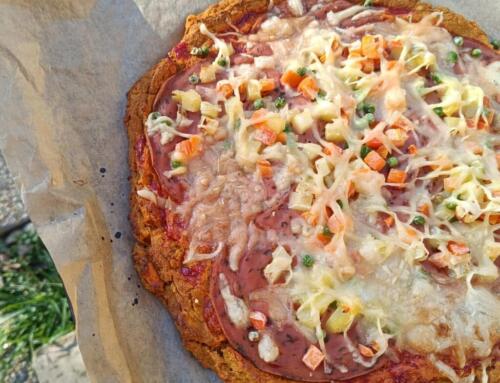 Édesburgonyás pizza ( glutén, tej, tojás, cukor, szójamentes, vegán )